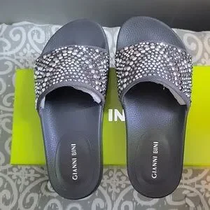 Sandales Talon Hautes Jessica Simpson - Taille 6.5 US (39-40 FR), Noires Avec Bride Cheville, Neuves Sans Boîte